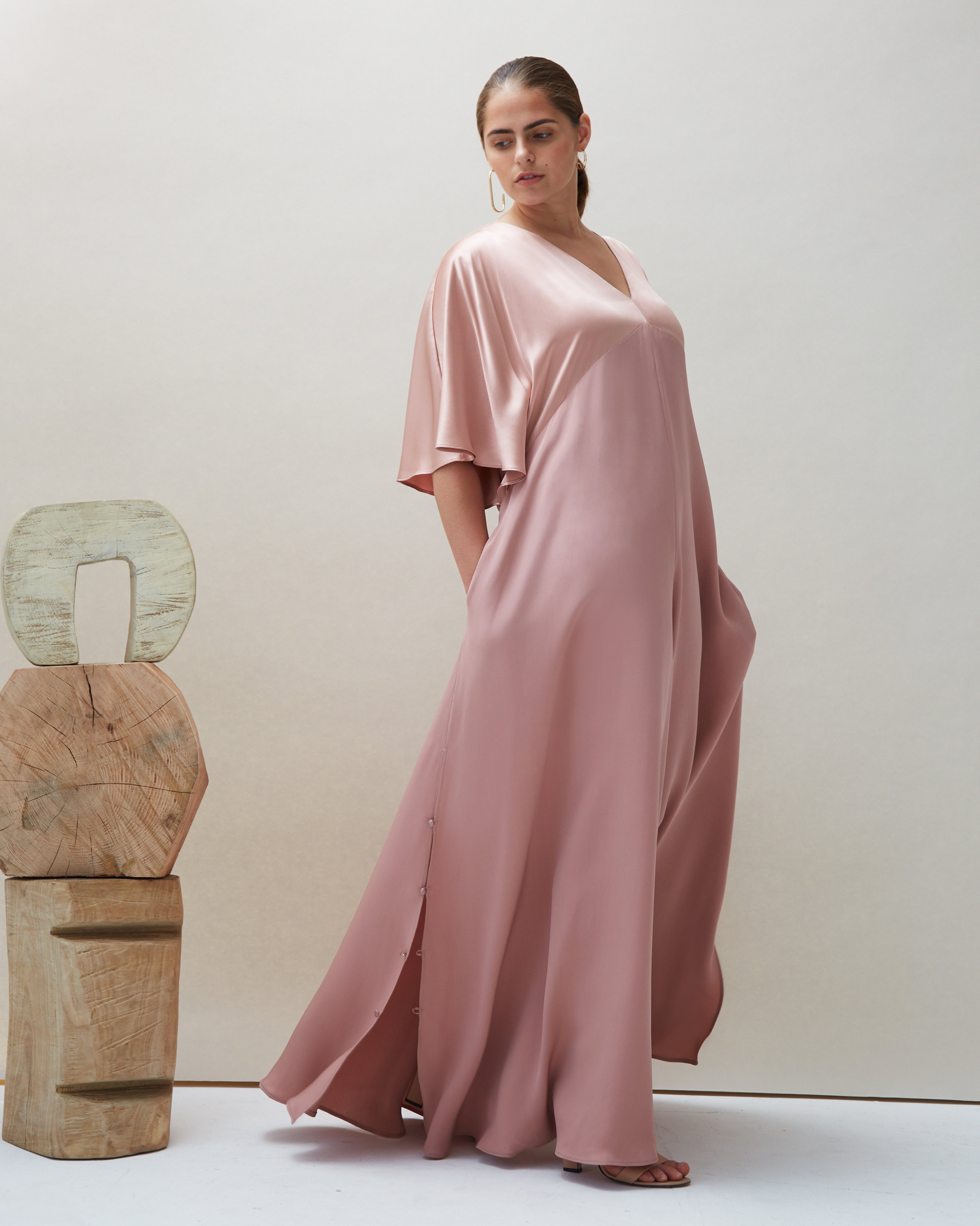 Seta Gown in Blush - COYAN - Plus size