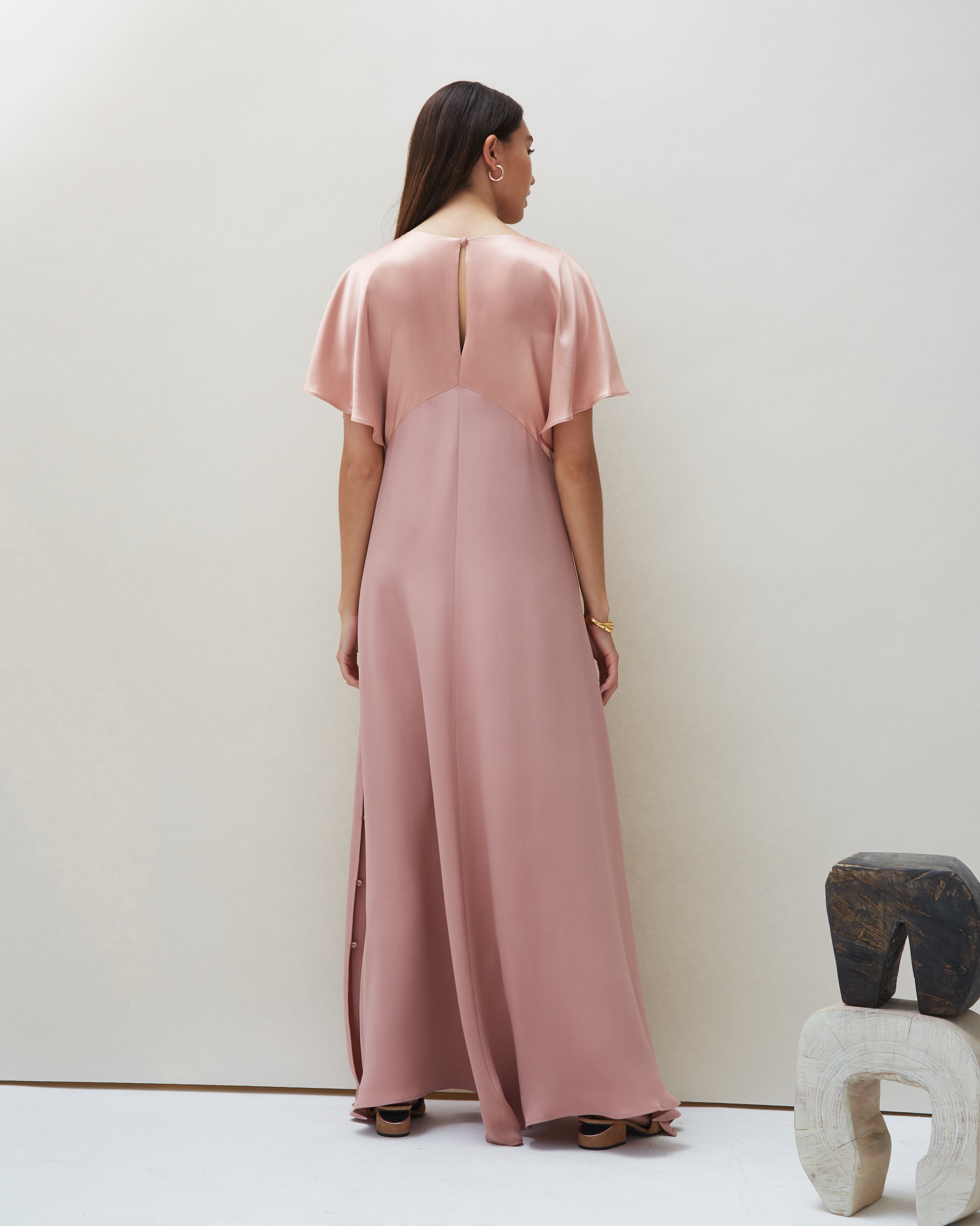 Seta Gown in Blush - COYAN