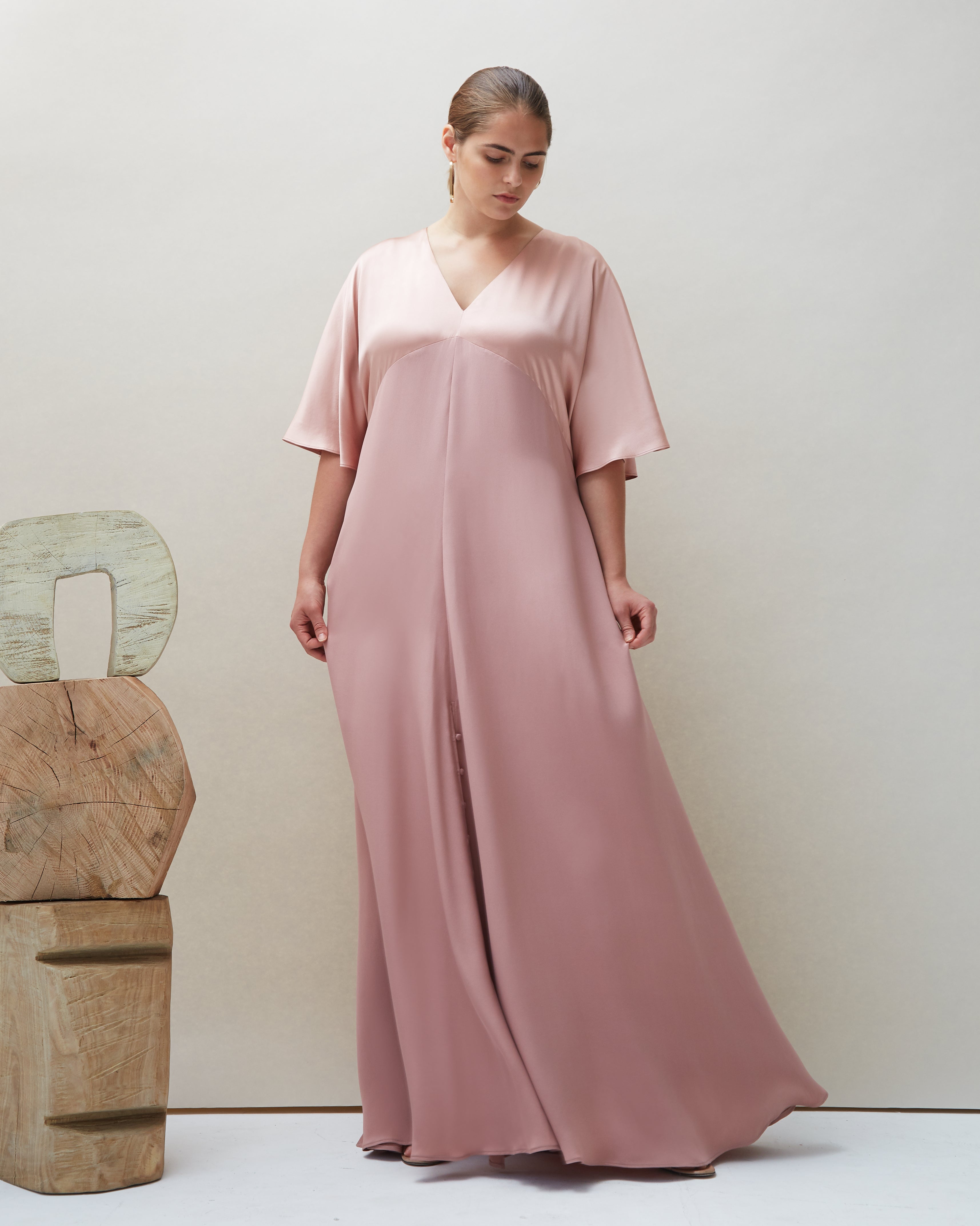 Seta Gown in Blush - COYAN - Plus size