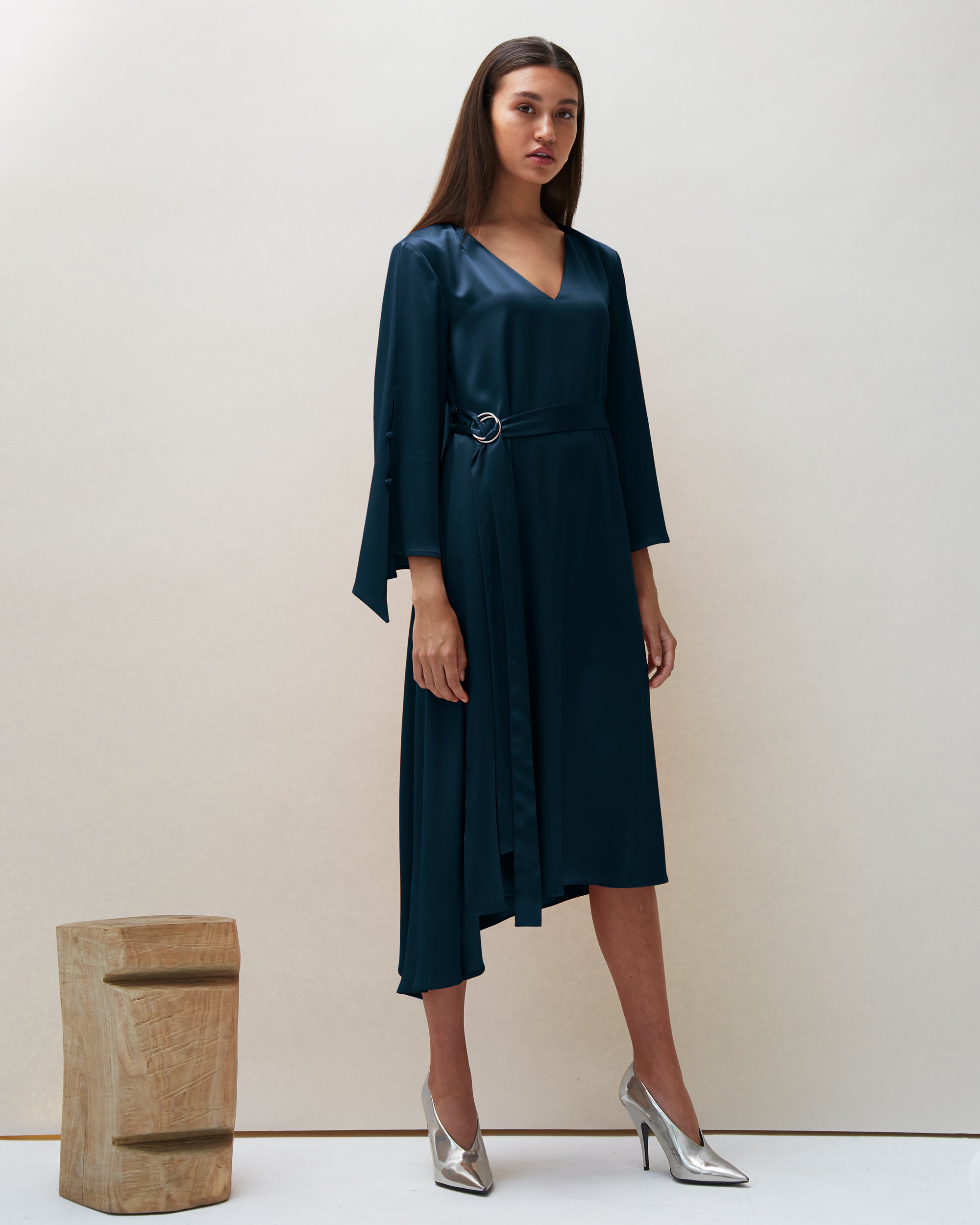 Dua Dress in Navy | Made-to-order