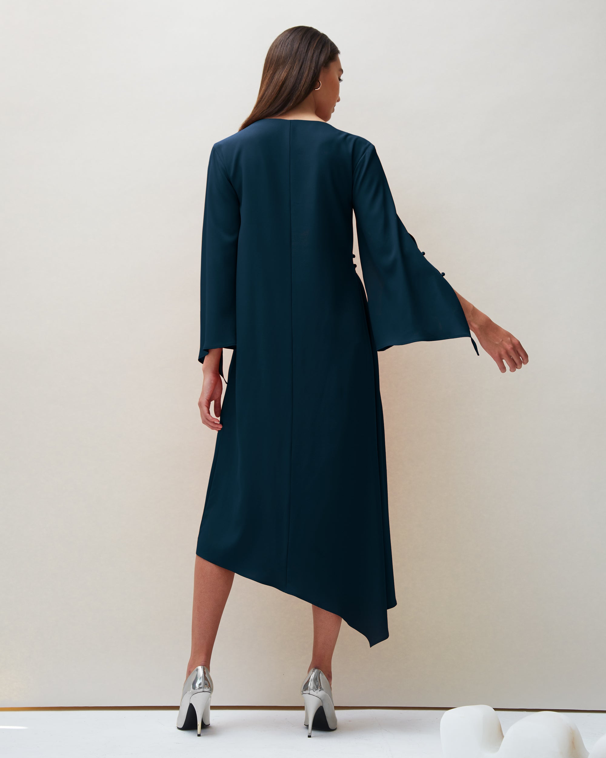 Dua Dress in Navy | Made-to-order