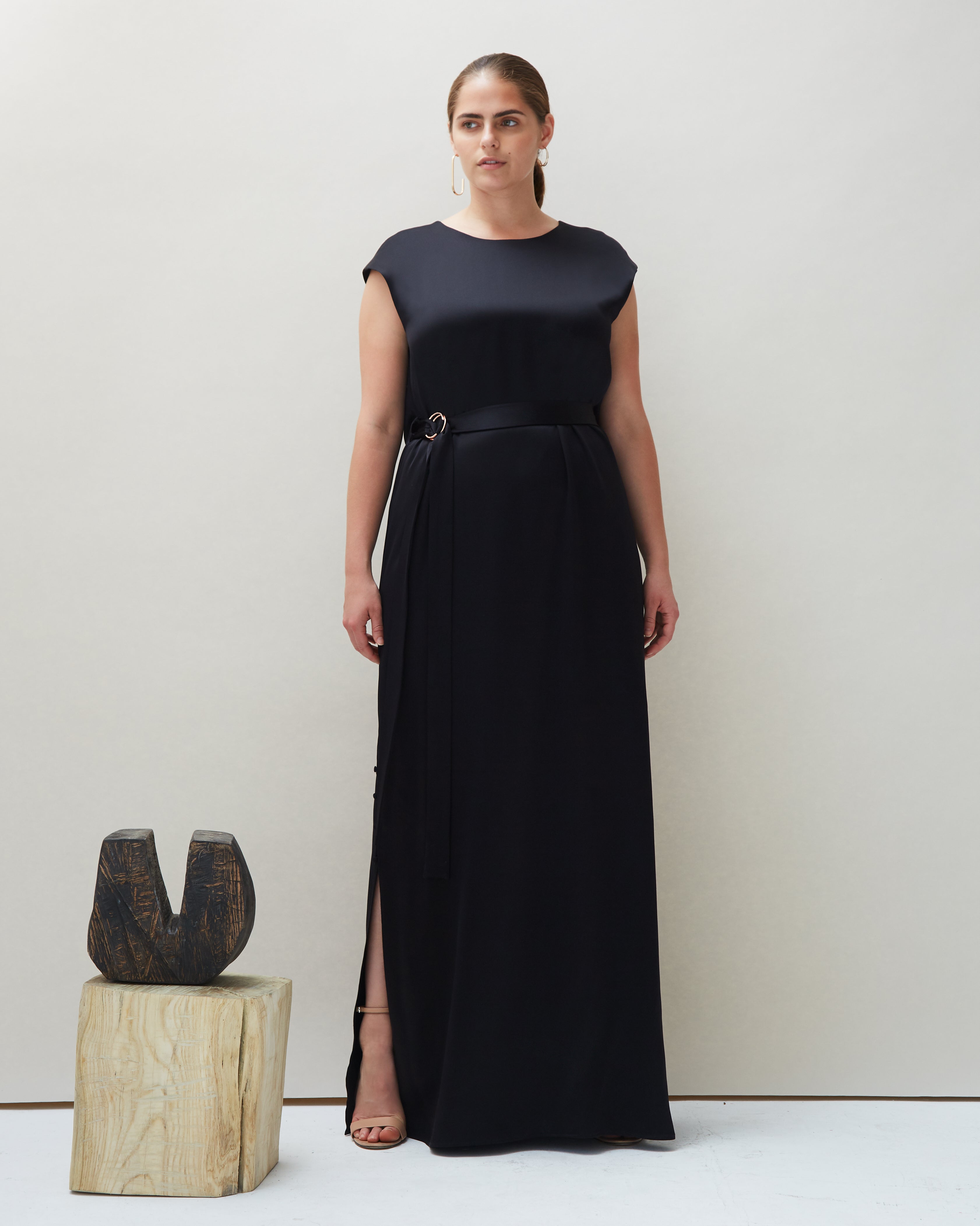 Pia Dress in Black - COYAN - plus size