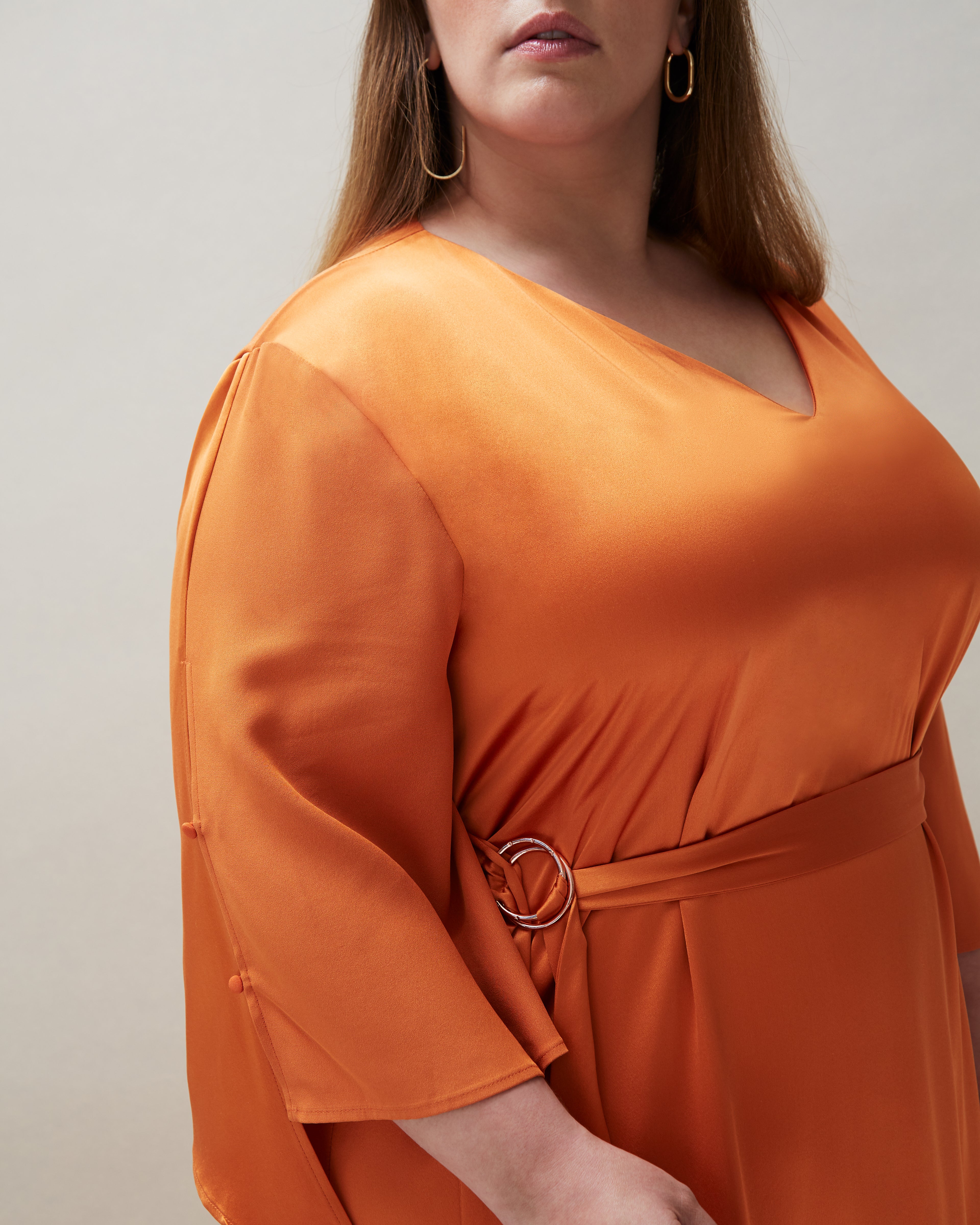 Dua Dress in Orange - COYAN - Plus size