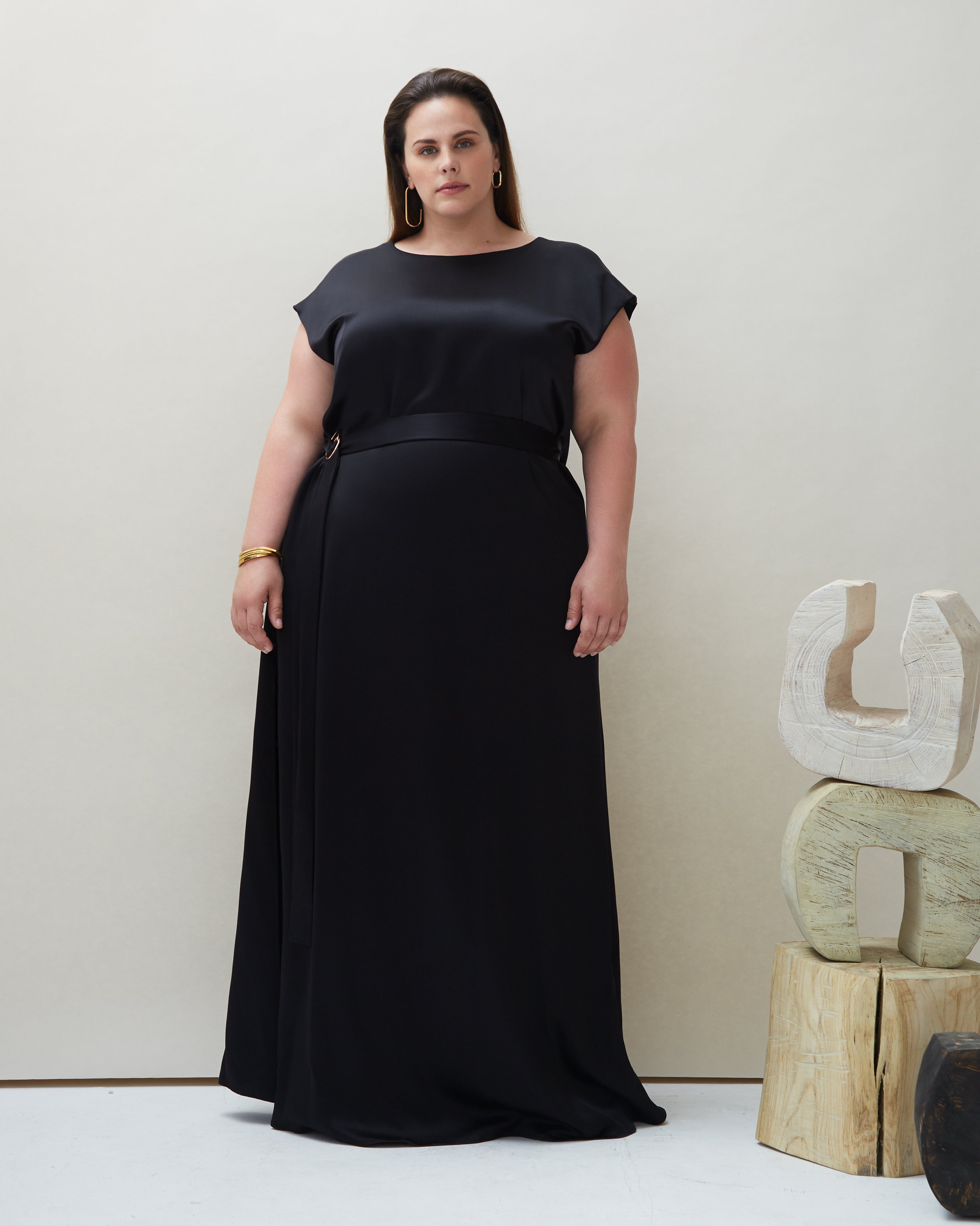 Pia Dress in Black - COYAN - Plus size